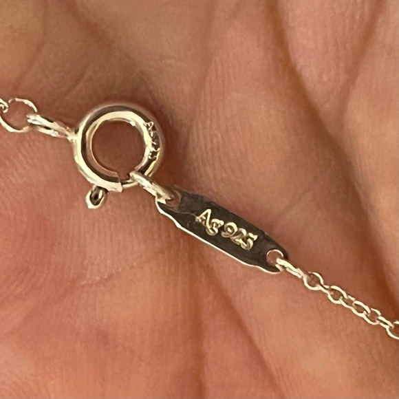 Tiffany & Co. Sterling Silver Heart Pendant x3 with 18 inch Cable Chain Necklace - Picture 10 of 10